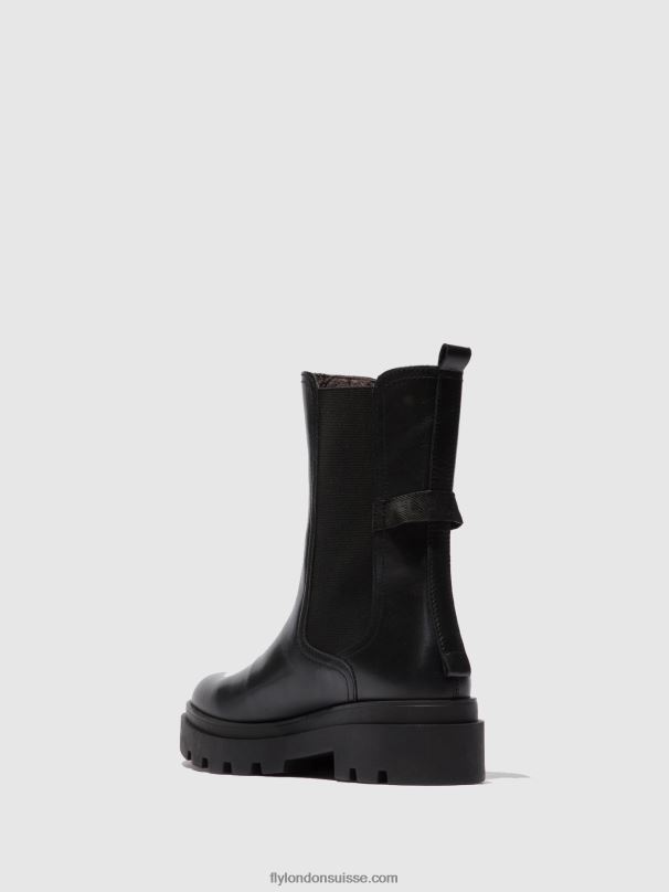 860NR334 bottes chelsea judy819 Fly London nappa noir femmes