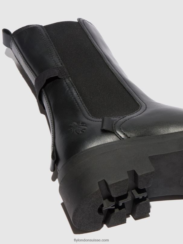 860NR334 bottes chelsea judy819 Fly London nappa noir femmes