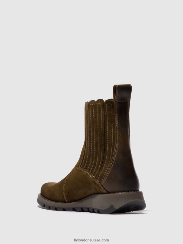 860NR36 bottines zippées suzy899 Fly London boue/olive femmes