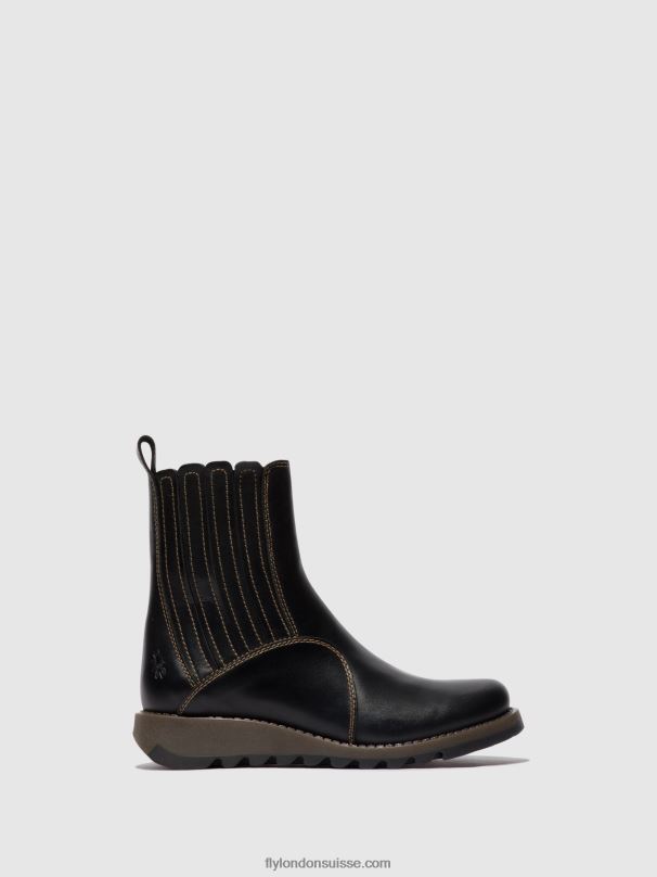 860NR38 bottines zippées suzy899 Fly London noir femmes