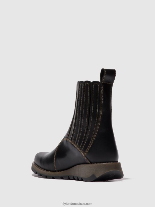 860NR38 bottines zippées suzy899 Fly London noir femmes