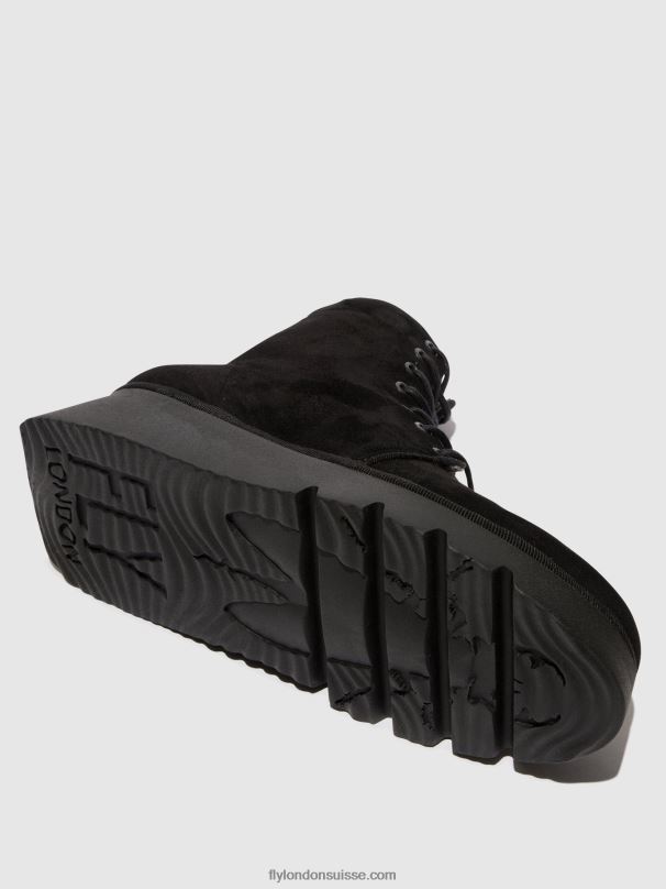 860NR4 bottines à lacets pall404 Fly London daim noir femmes