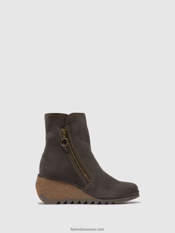 860NR50 bottines zippées nela407 Fly London diesel femmes