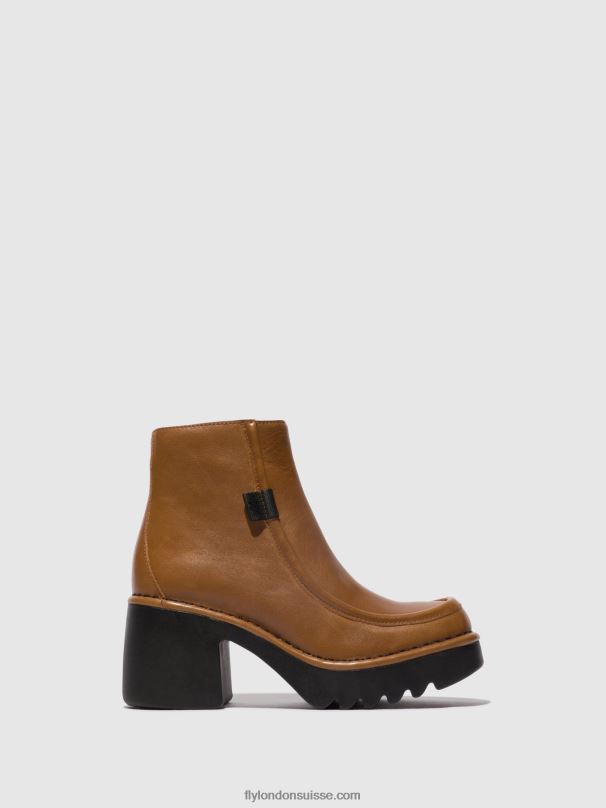 860NR54 bottines zippées mite249 Fly London cuoio femmes