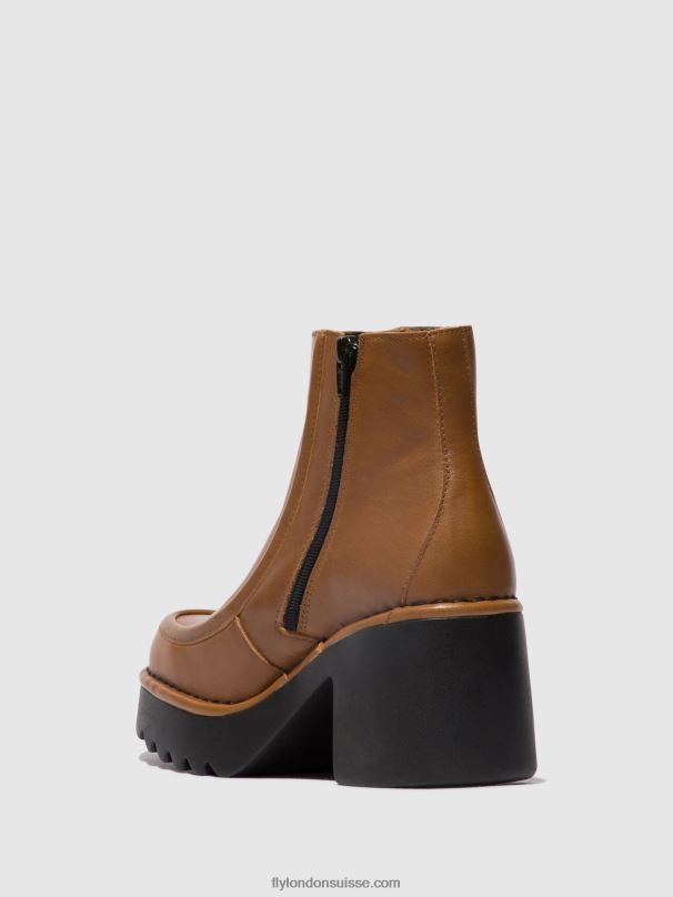 860NR54 bottines zippées mite249 Fly London cuoio femmes