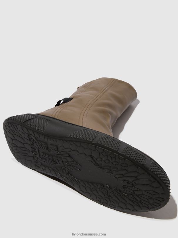 860NR60 bottines zippées esen485 Fly London taupe (semelle noire) femmes