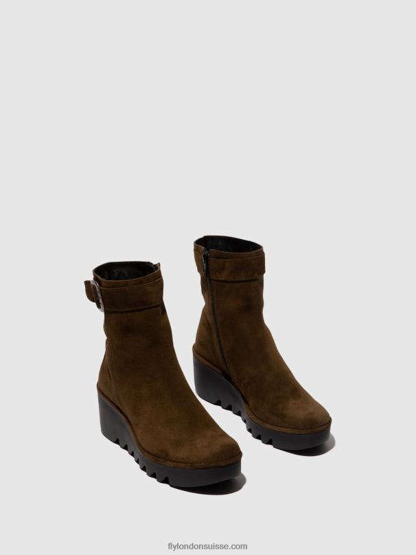 860NR61 bottines zippées bepp396 Fly London boue femmes