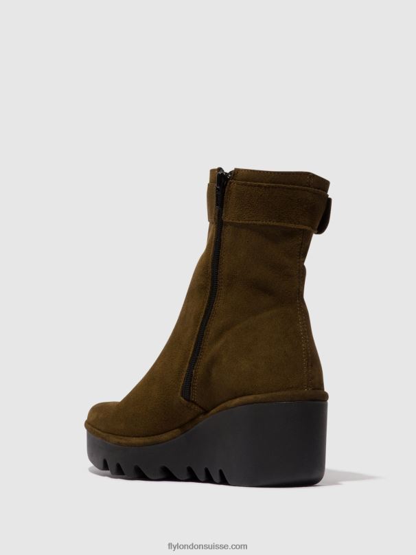 860NR61 bottines zippées bepp396 Fly London boue femmes