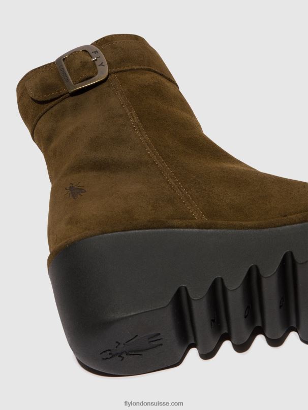 860NR61 bottines zippées bepp396 Fly London boue femmes