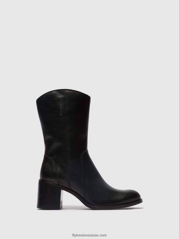 860NR73 bottines zippées asta914 Fly London noir femmes