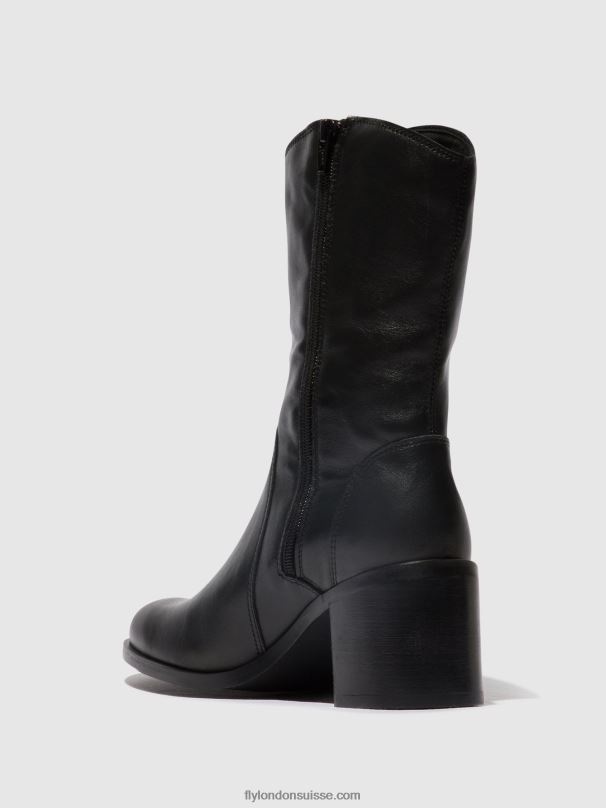 860NR73 bottines zippées asta914 Fly London noir femmes