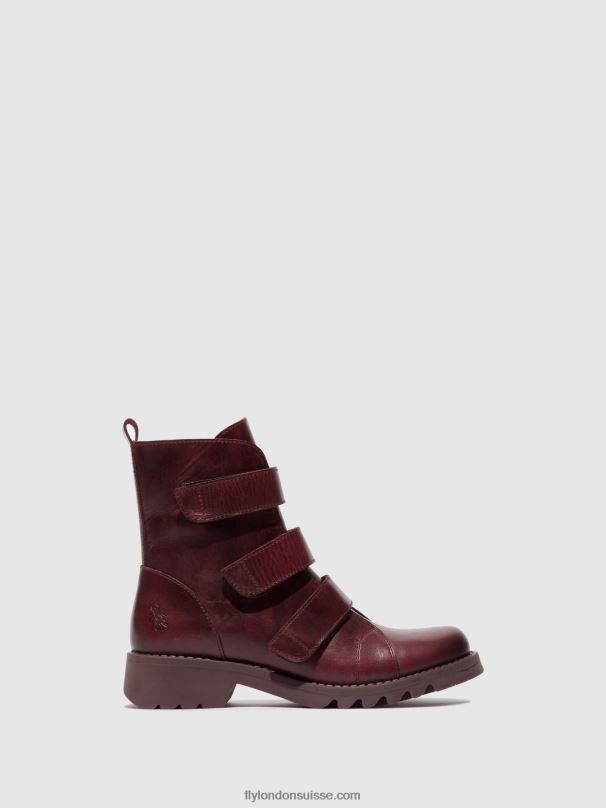 860NR77 bottines à scratch rach790 Fly London violet (semelle violette) femmes