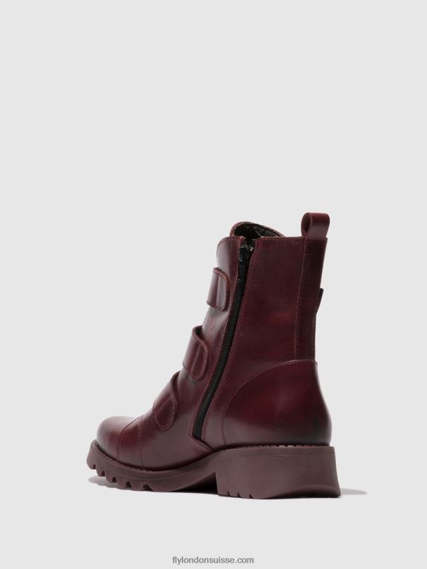 860NR77 bottines à scratch rach790 Fly London violet (semelle violette) femmes