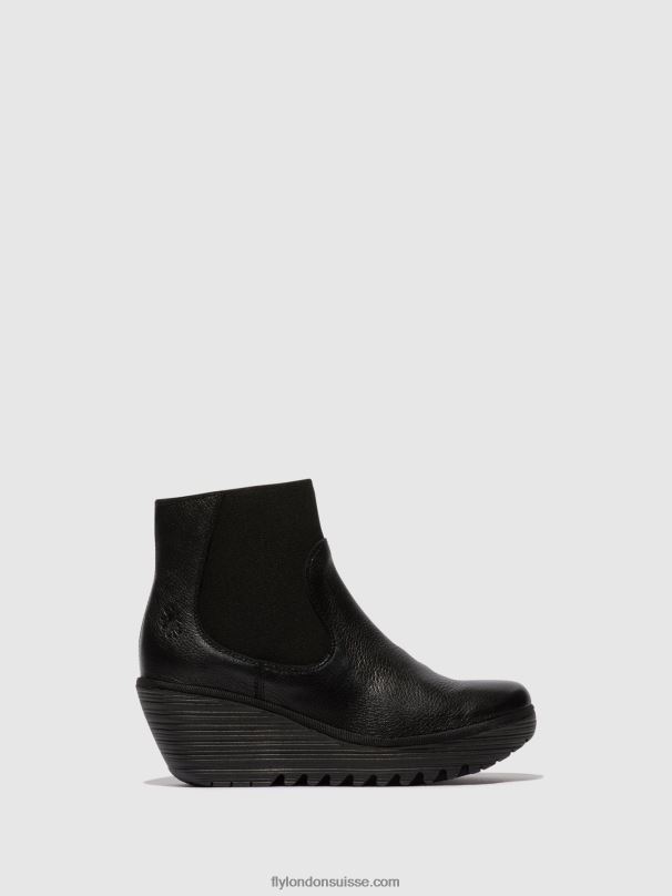 860NR7 bottines chelsea yade398 Fly London noir femmes