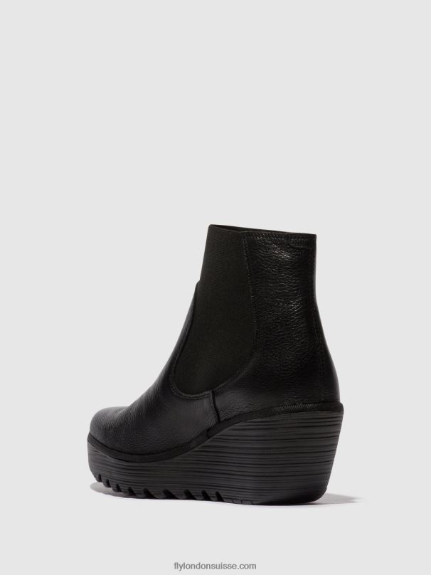 860NR7 bottines chelsea yade398 Fly London noir femmes