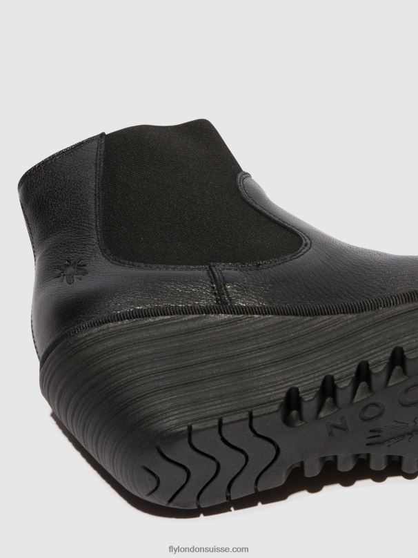 860NR7 bottines chelsea yade398 Fly London noir femmes