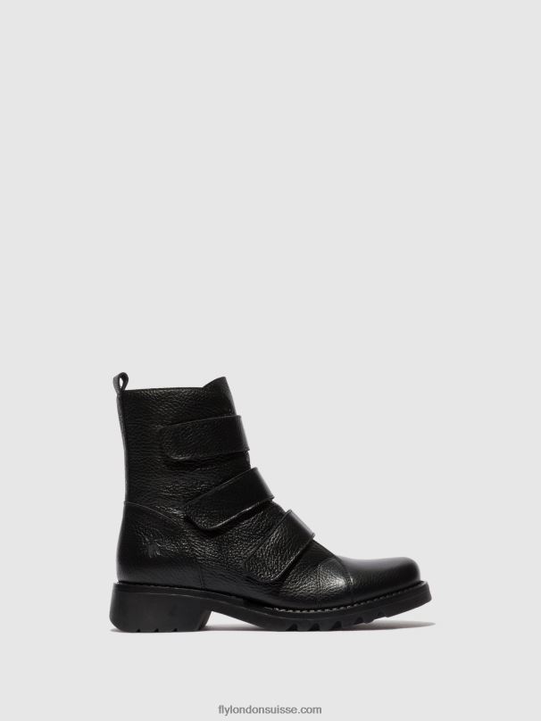 860NR81 bottines à scratch rach790 Fly London noir femmes