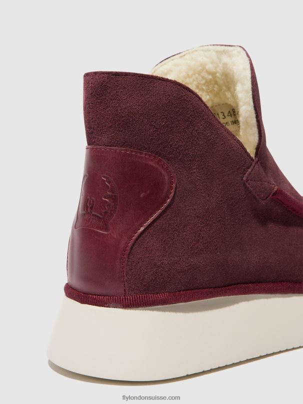 860NR83 bottines à bout rond coze348 Fly London violet femmes
