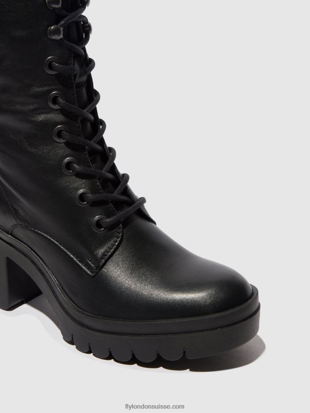 860NR85 bottines à lacets tiel642 Fly London noir femmes