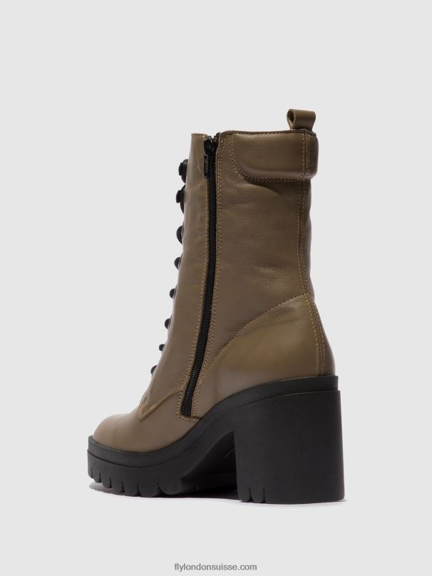860NR86 bottines à lacets tiel642 Fly London taupe femmes