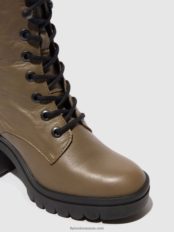 860NR86 bottines à lacets tiel642 Fly London taupe femmes