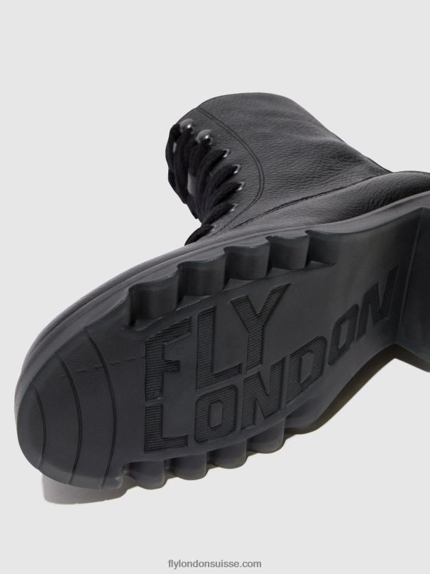 860NR91 bottines à lacets reid893 Fly London noir femmes