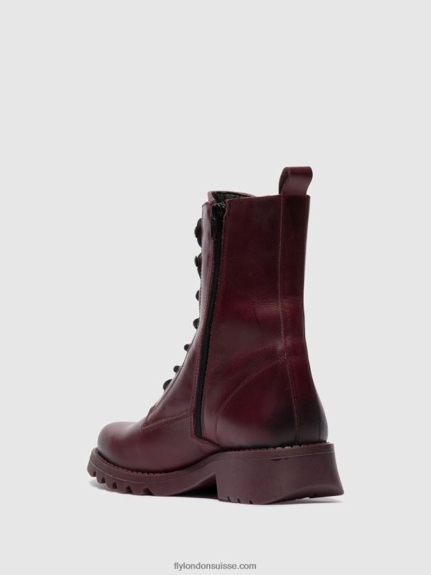 860NR93 bottines à lacets reid893 Fly London violet (semelle violette) femmes