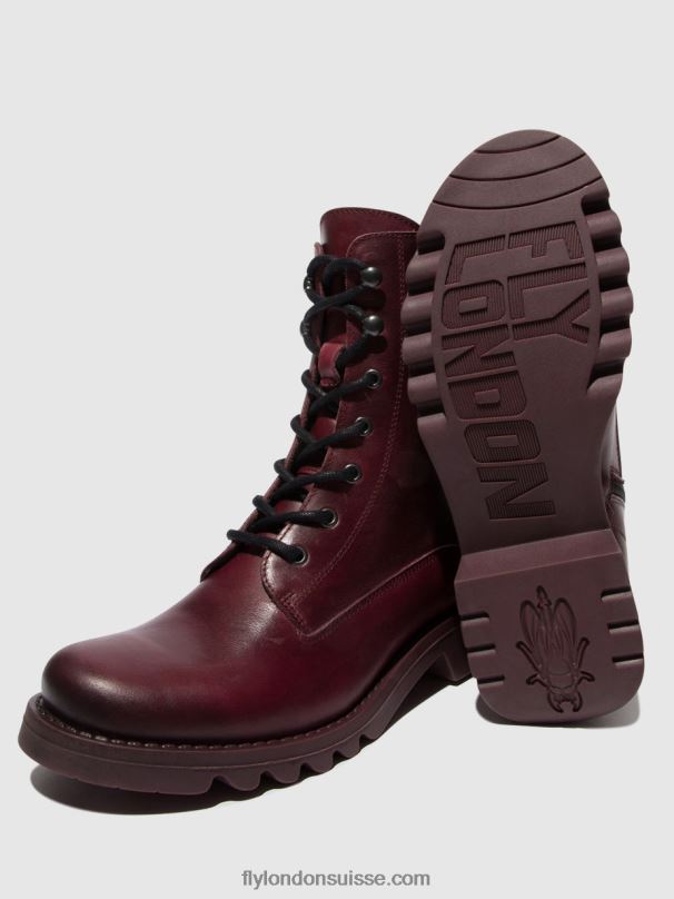 860NR93 bottines à lacets reid893 Fly London violet (semelle violette) femmes