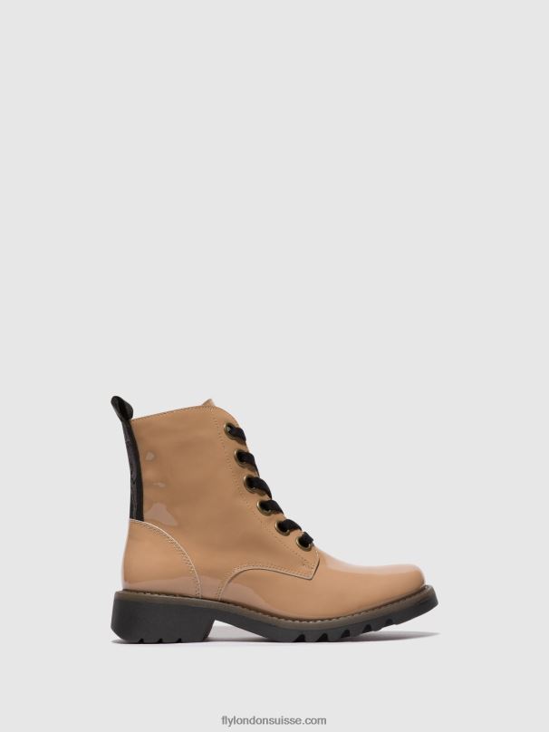 860NR95 bottines à lacets ragi539 Fly London capuccino (semelle noire) femmes