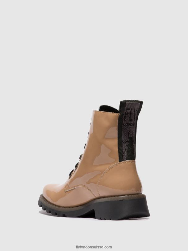 860NR95 bottines à lacets ragi539 Fly London capuccino (semelle noire) femmes