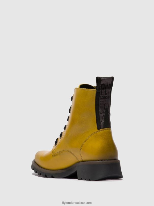 860NR96 bottines à lacets ragi539 Fly London moutarde femmes