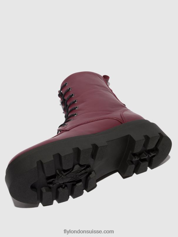 860NR97 bottines à lacets jaye878 Fly London vin femmes