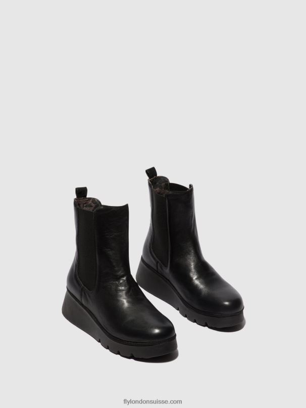 860NR9 bottines chelsea paty405 Fly London noir femmes