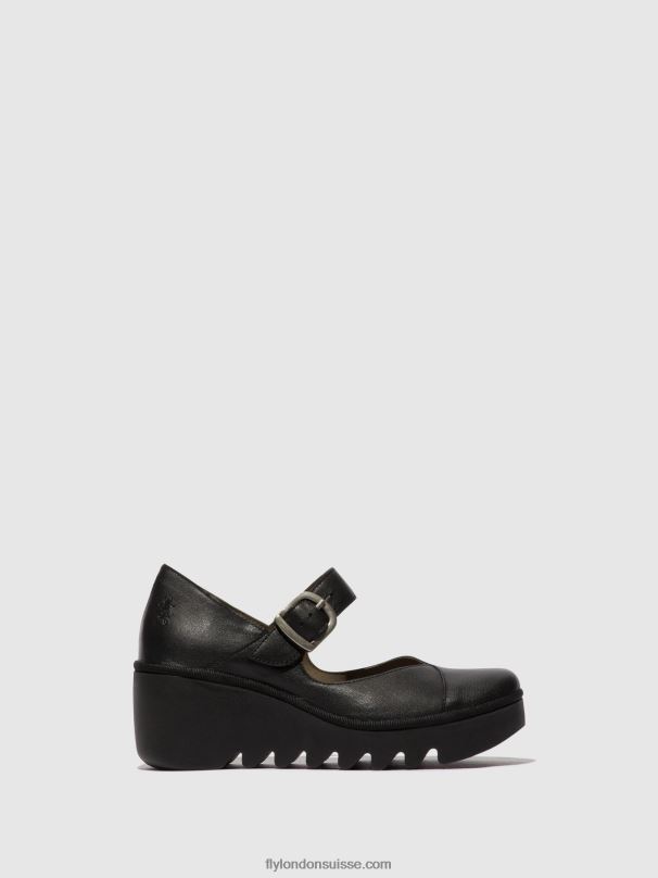 860NR620 chaussures à boucle baxe428 Fly London noir femmes