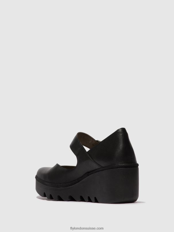 860NR620 chaussures à boucle baxe428 Fly London noir femmes