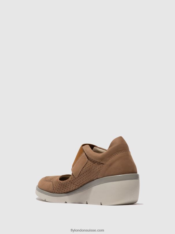860NR623 chaussures velcro naje583 Fly London sable femmes