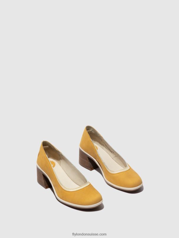 860NR689 chaussures escarpins classiques lade372 Fly London bourdon/blanc cassé femmes