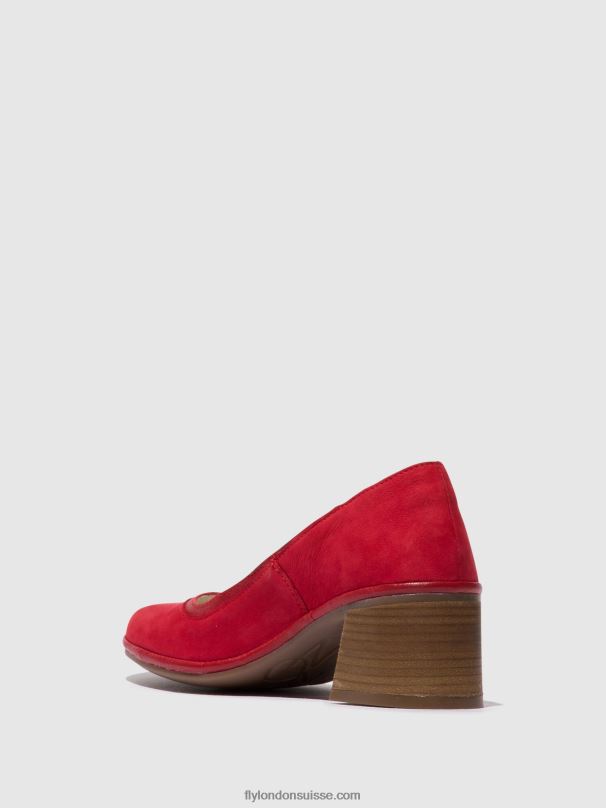 860NR690 chaussures escarpins classiques lade372 Fly London rouge à lèvres rouge femmes