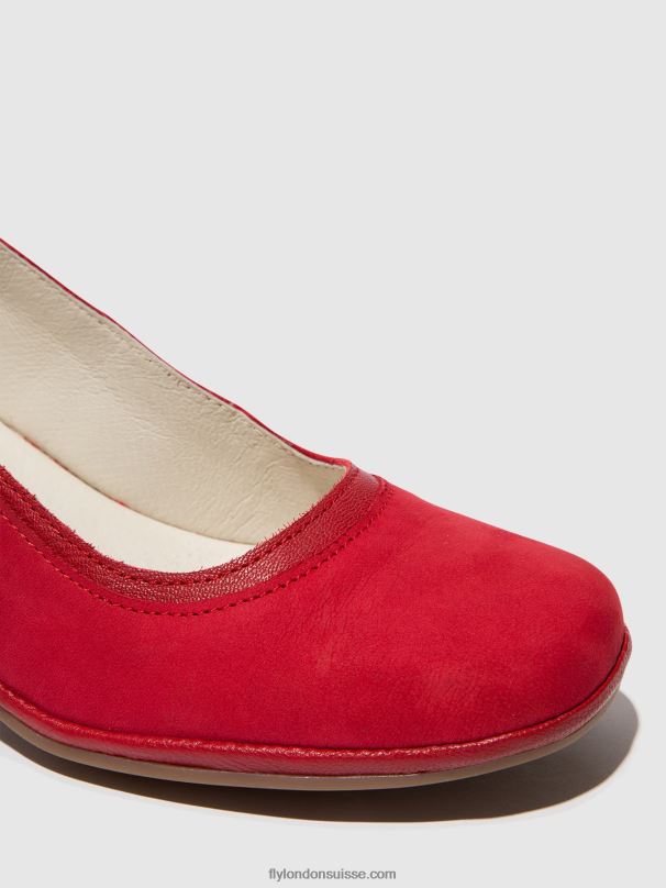 860NR690 chaussures escarpins classiques lade372 Fly London rouge à lèvres rouge femmes