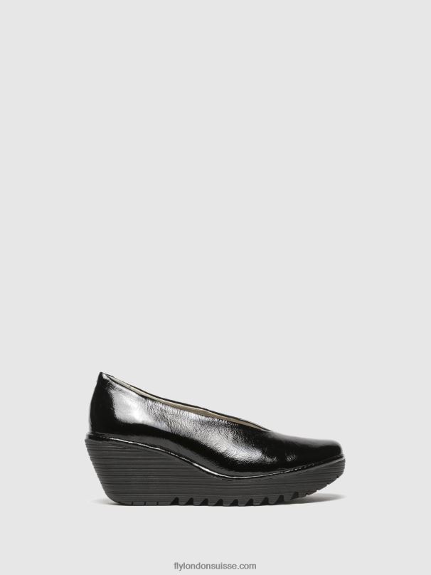 860NR697 escarpins classiques chaussures yaz luxor Fly London noir femmes