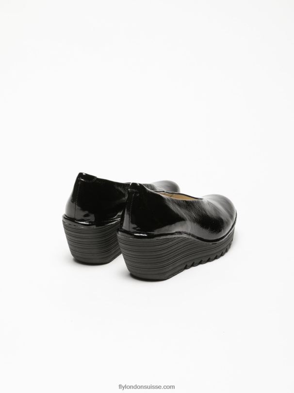 860NR697 escarpins classiques chaussures yaz luxor Fly London noir femmes