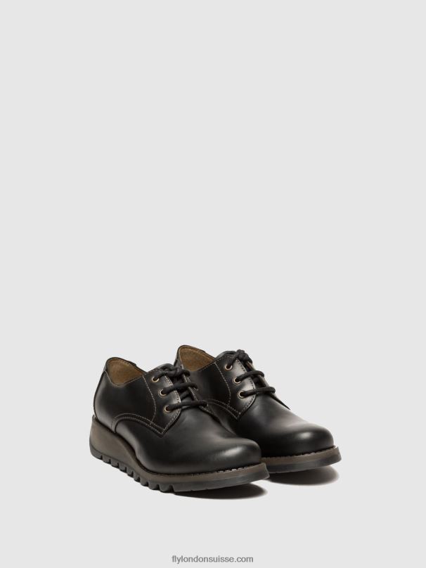 860NR698 chaussures derby simb389 Fly London noir femmes
