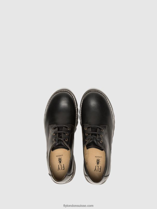 860NR698 chaussures derby simb389 Fly London noir femmes