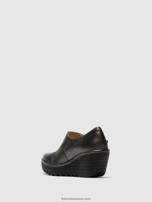 860NR703 chaussures compensées yasi682 Fly London graphite femmes