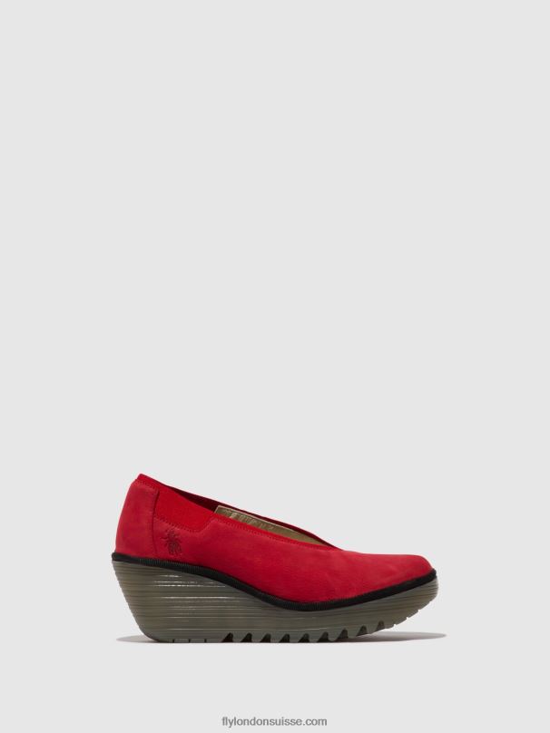 860NR625 chaussures à enfiler yoza438 Fly London rouge à lèvres rouge femmes