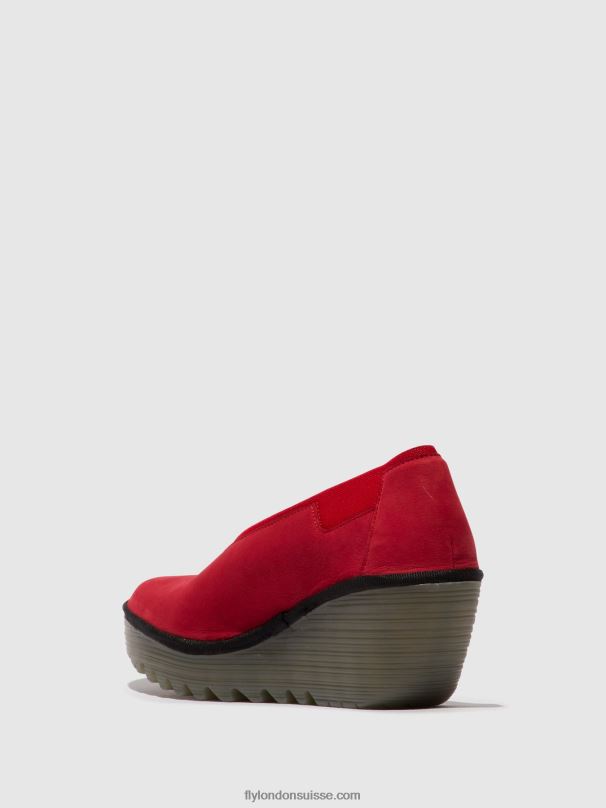 860NR625 chaussures à enfiler yoza438 Fly London rouge à lèvres rouge femmes