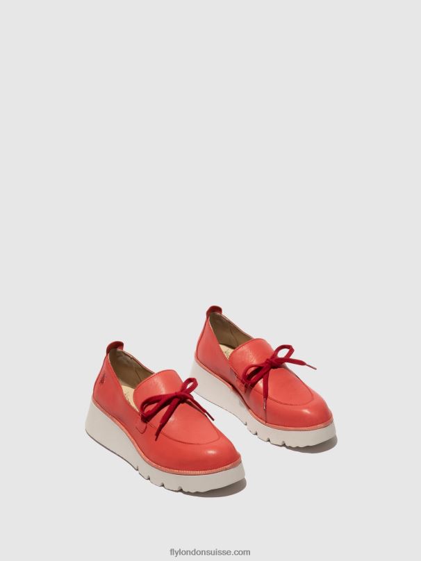 860NR629 chaussures à enfiler popi436 Fly London framboise femmes