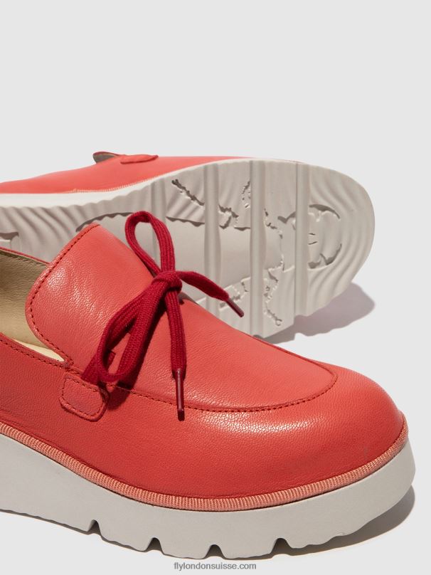 860NR629 chaussures à enfiler popi436 Fly London framboise femmes