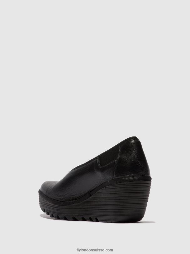 860NR630 chaussures à enfiler yoza438 Fly London noir femmes