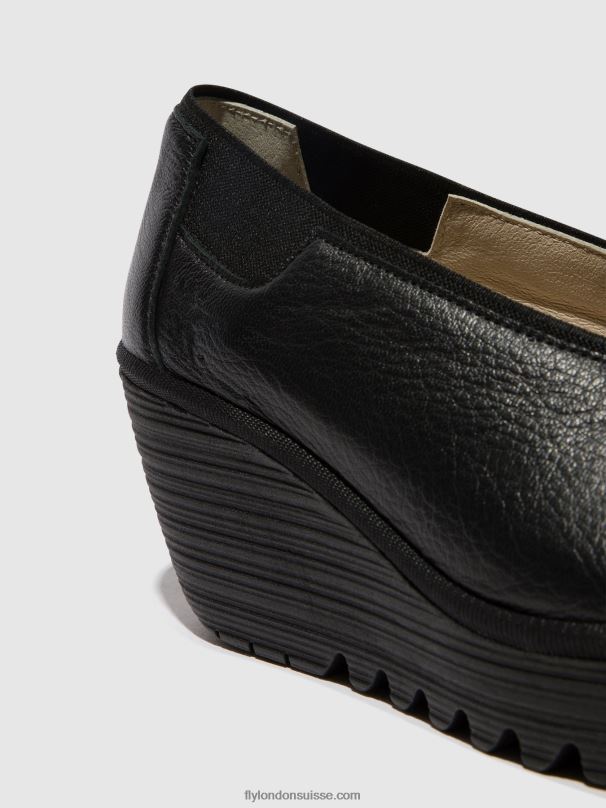 860NR630 chaussures à enfiler yoza438 Fly London noir femmes